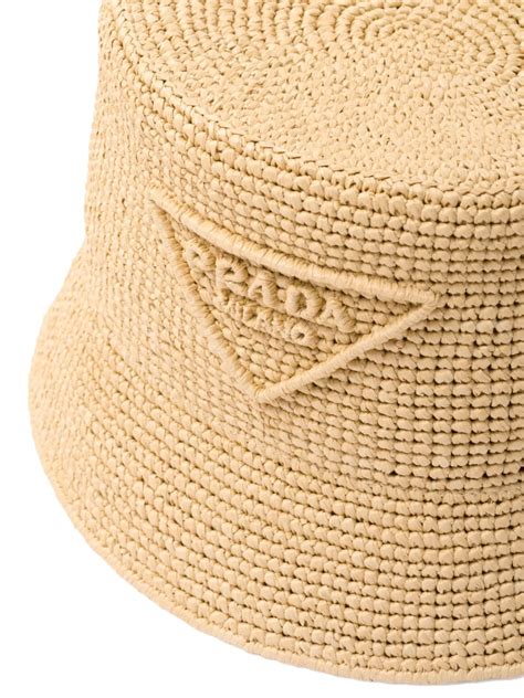 prada raffia hat.